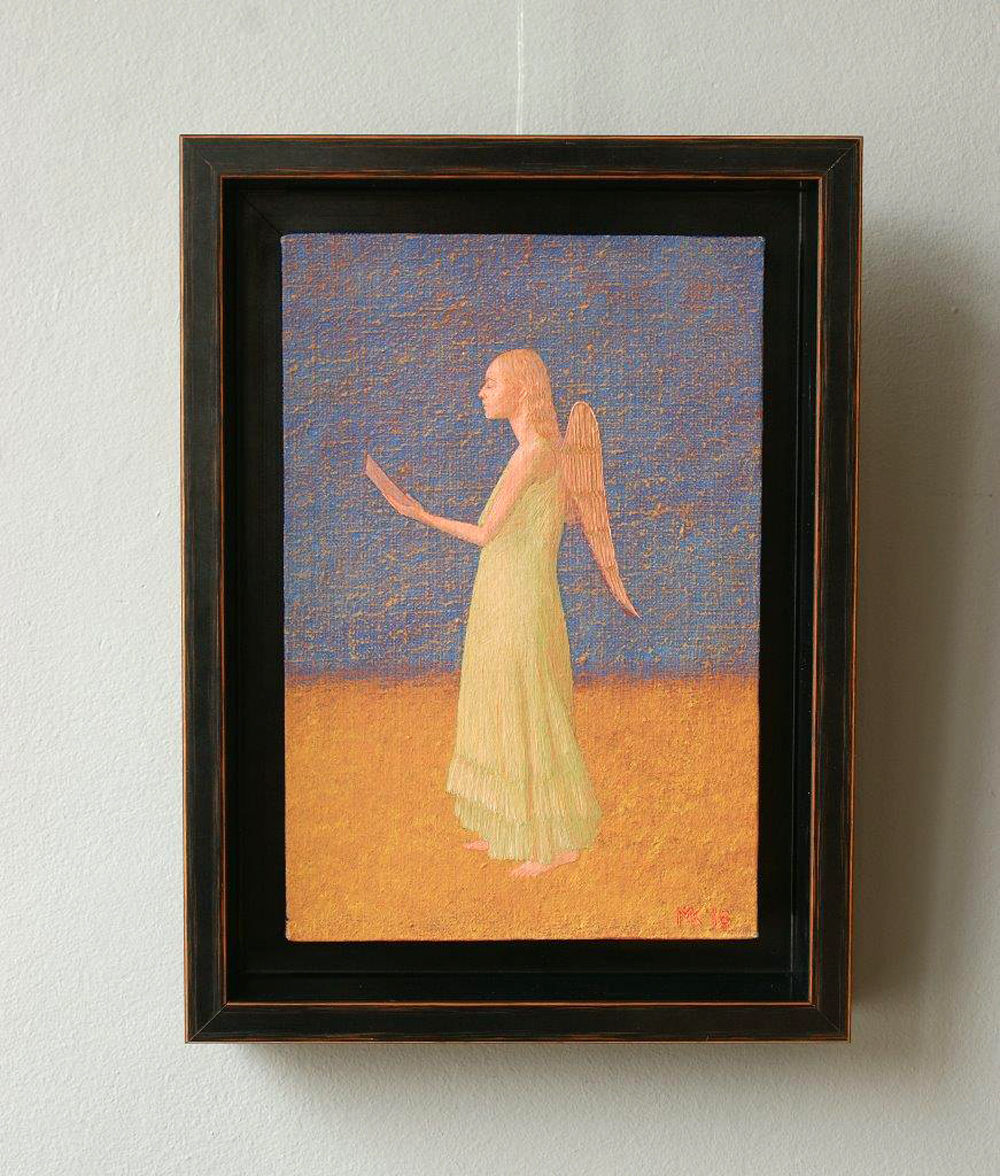 Mikołaj Kasprzyk - Singing angel (Oil on Canvas | Größe: 26 x 35 cm | Preis: 1500 PLN)