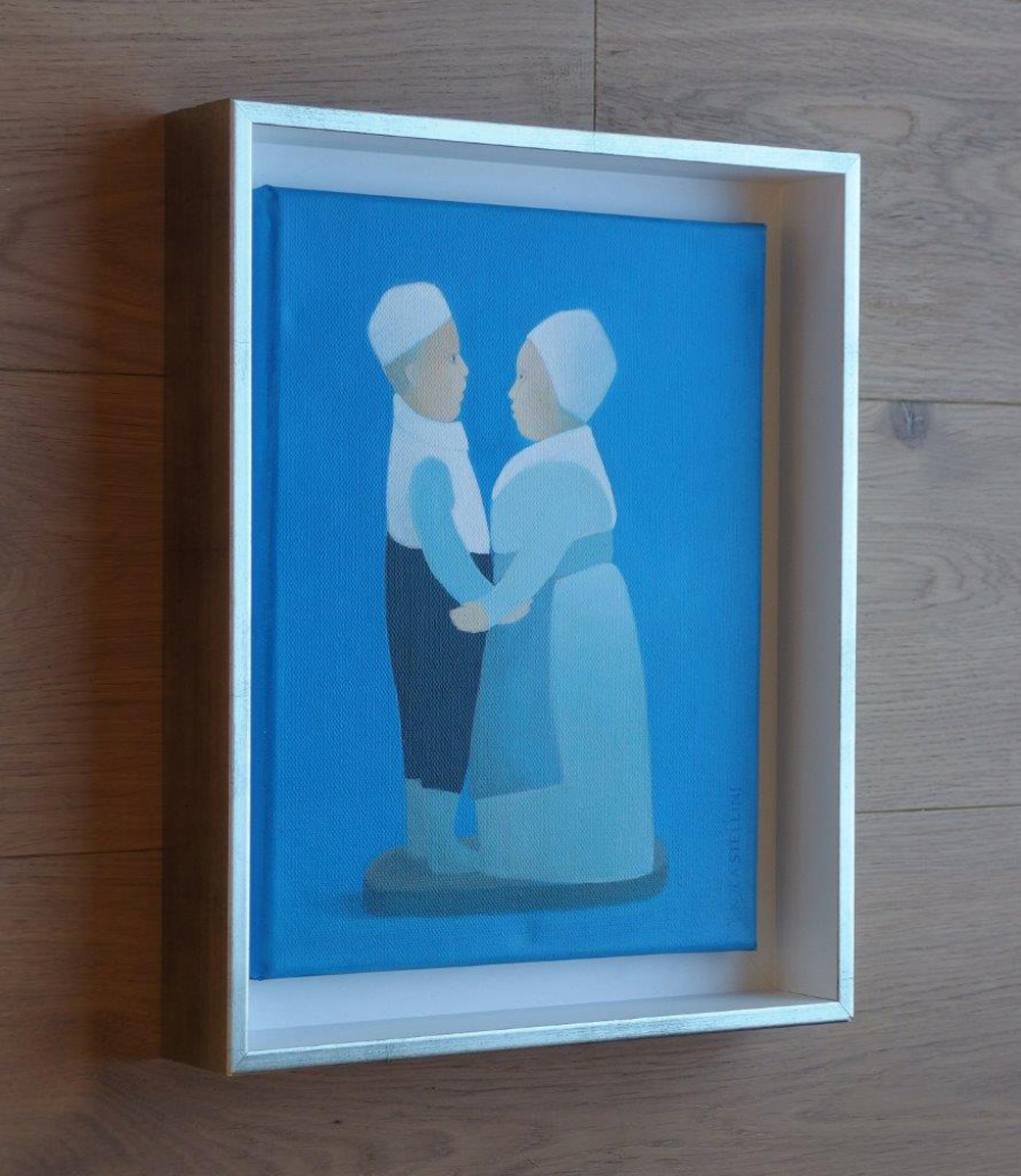 Katarzyna Castellini - Grandma and Grandpa (Oil on Canvas | Size: 30 x 36 cm | Price: 1500 PLN)
