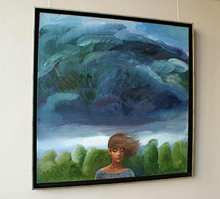 Katarzyna Karpowicz : Feeling the storm coming : Oil on Canvas