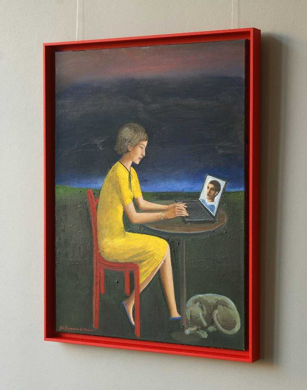 Katarzyna Karpowicz - Night correspondence (Oil on Canvas | Größe: 66 x 86 cm | Preis: 6500 PLN)