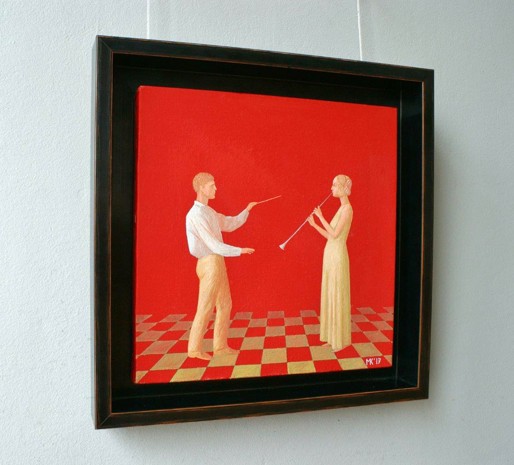 Mikołaj Kasprzyk - Duet (Oil on Canvas | Größe: 39 x 39 cm | Preis: 3200 PLN)