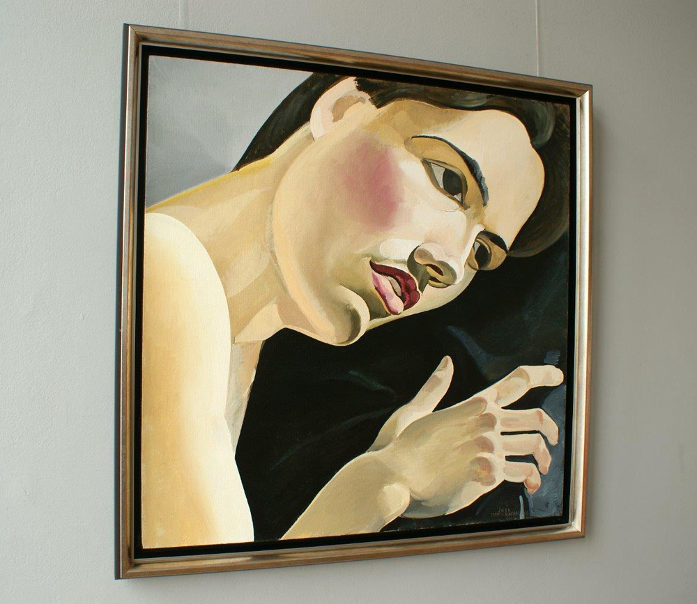 Tomasz Karabowicz - Eric (Oil on Canvas | Wymiary: 89 x 89 cm | Cena: 5000 PLN)
