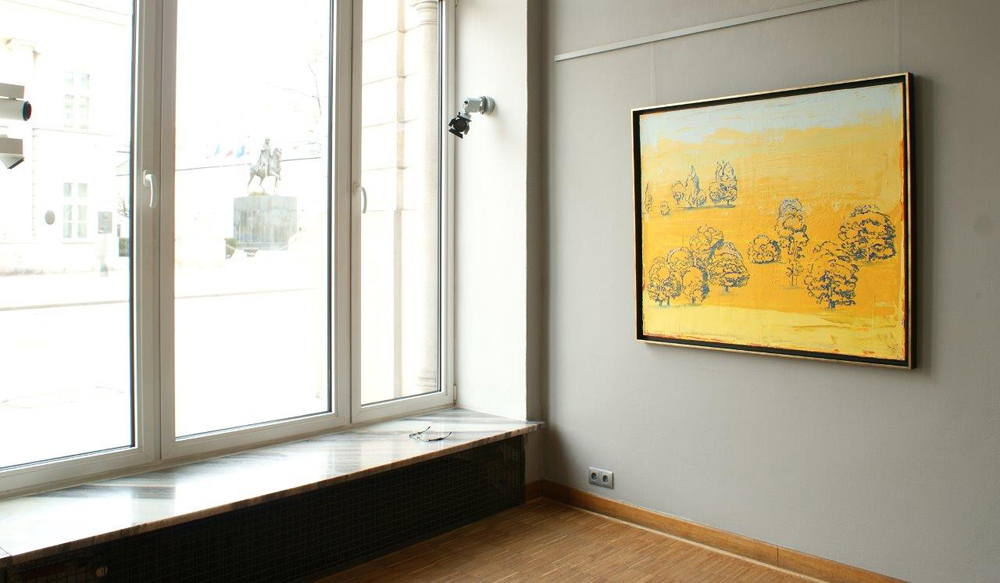 Jacek Łydżba - Golden landscapes (Oil on Canvas | Wymiary: 126 x 106 cm | Cena: 7000 PLN)