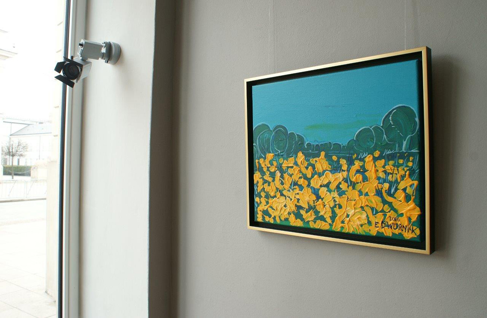 Edward Dwurnik - Marsh marigolds (Oil on Canvas | Size: 60 x 51 cm | Price: 9000 PLN)