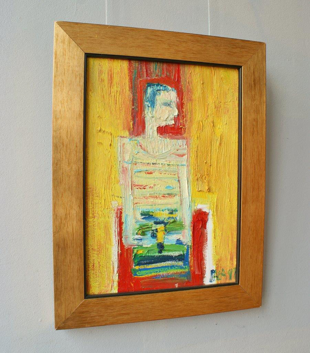 Darek Pala - At the table (Oil on Canvas | Wymiary: 30 x 40 cm | Cena: 5000 PLN)