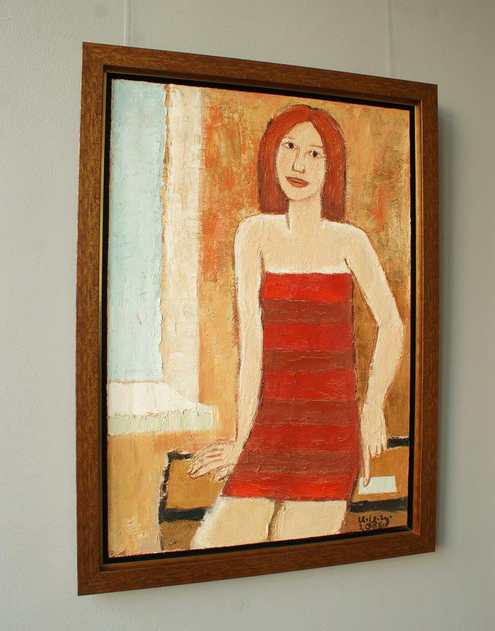 Krzysztof Kokoryn - Girl by the window (Oil on Canvas | Size: 83 x 113 cm | Price: 6500 PLN)