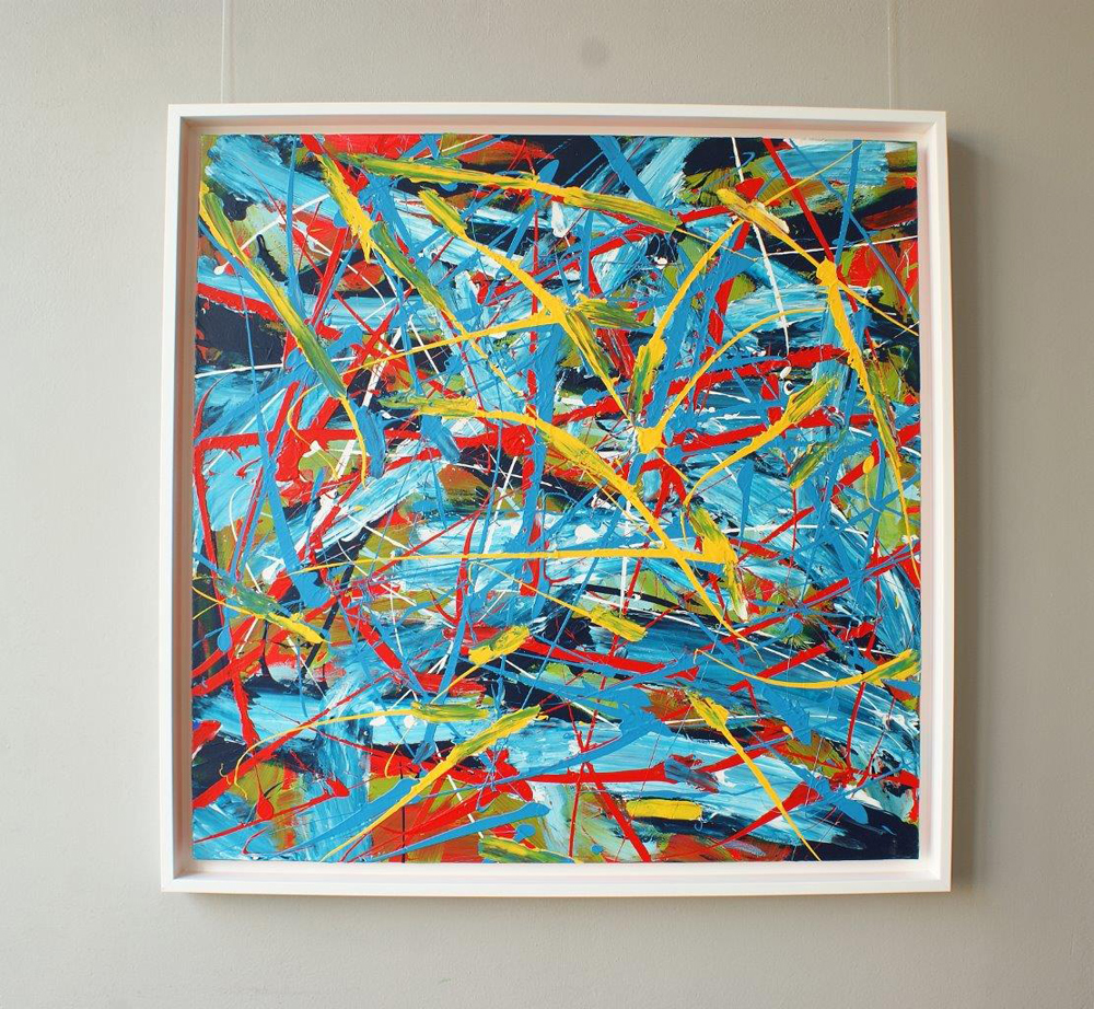 Edward Dwurnik - Abstract painting No 373 (Oil on Canvas | Size: 109 x 109 cm | Price: 16000 PLN)