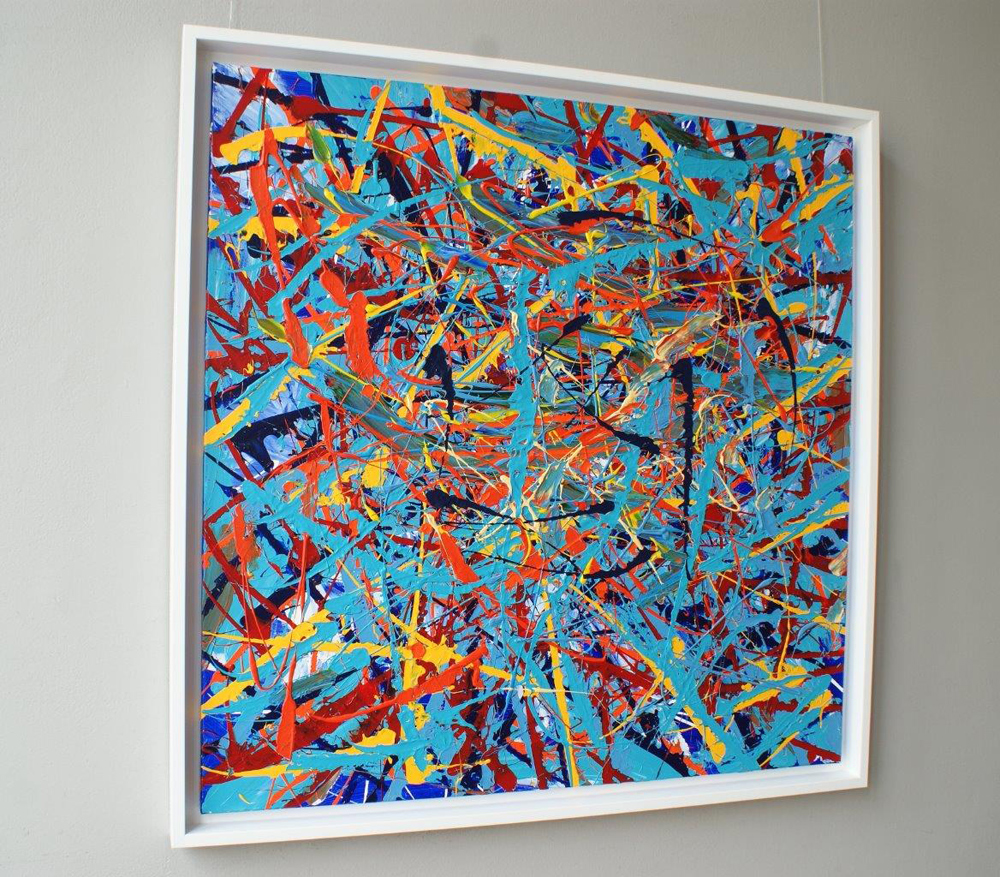 Edward Dwurnik - Abstract painting No 374 (Oil on Canvas | Size: 109 x 109 cm | Price: 16000 PLN)