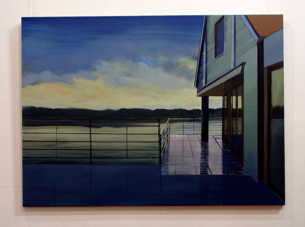 Maria Kiesner - Lake (Tempera on Canvas | Size: 110 x 80 cm | Price: 7000 PLN)