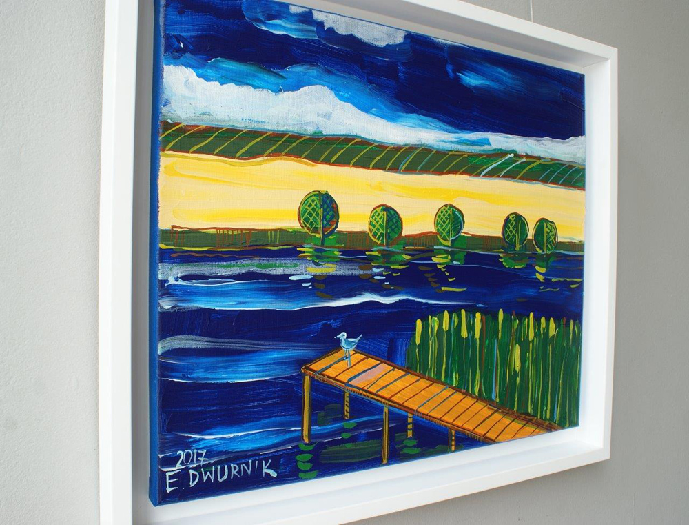 Edward Dwurnik - Platform (Oil on Canvas | Size: 64 x 55 cm | Price: 9500 PLN)