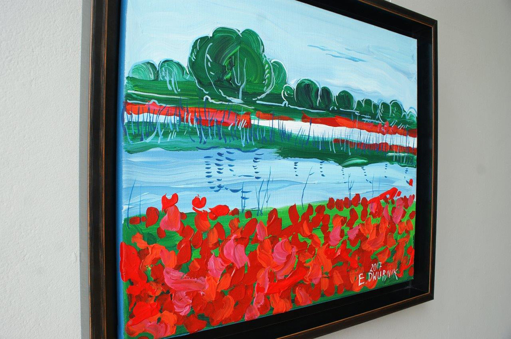 Edward Dwurnik - Poppies (Oil on Canvas | Size: 64 x 55 cm | Price: 9500 PLN)
