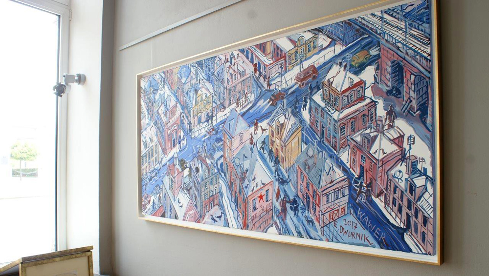 Edward Dwurnik - Wawer (Oil on Canvas | Size: 206 x 106 cm | Price: 36000 PLN)