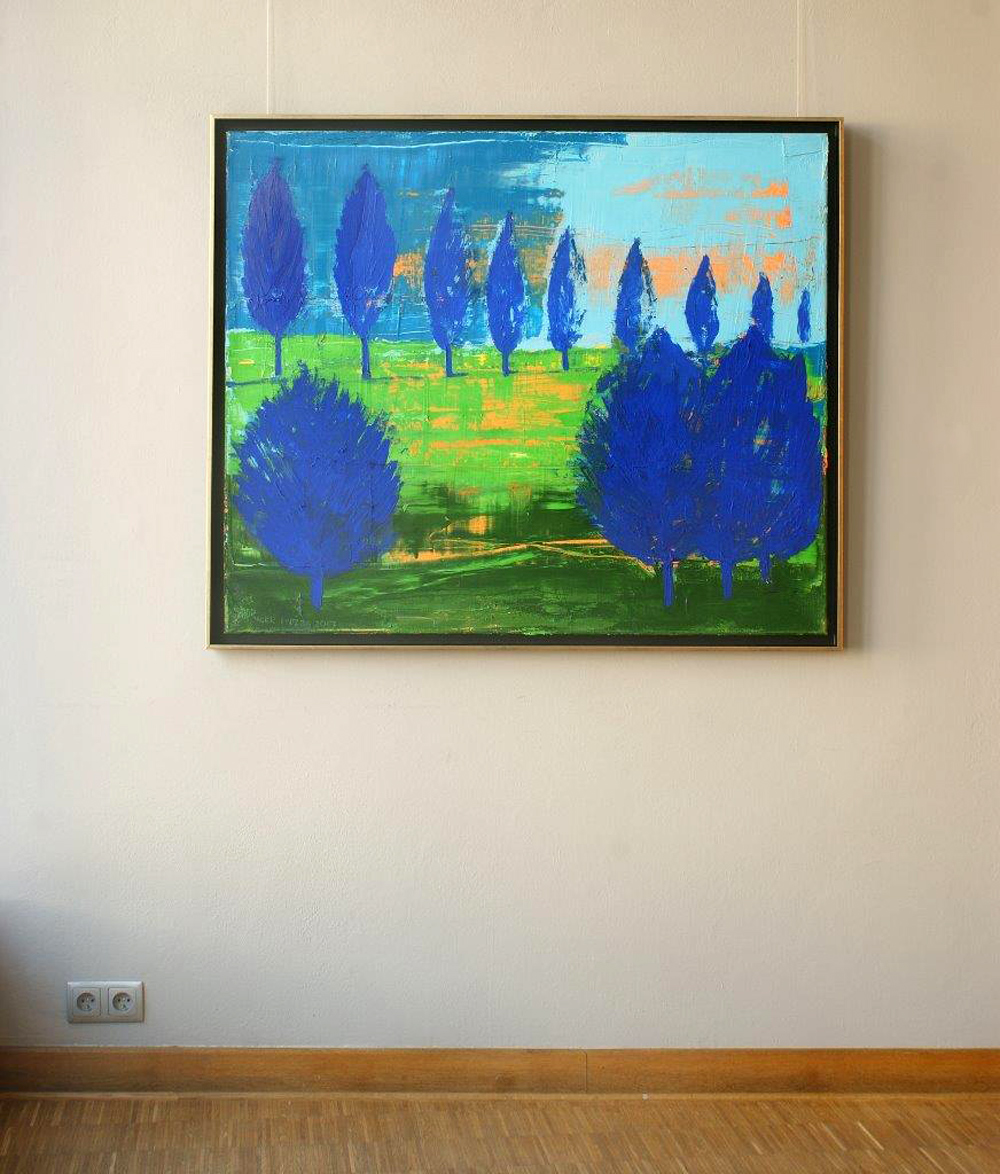 Jacek Łydżba - Landscape No 5 (Oil on Canvas | Size: 126 x 106 cm | Price: 7000 PLN)
