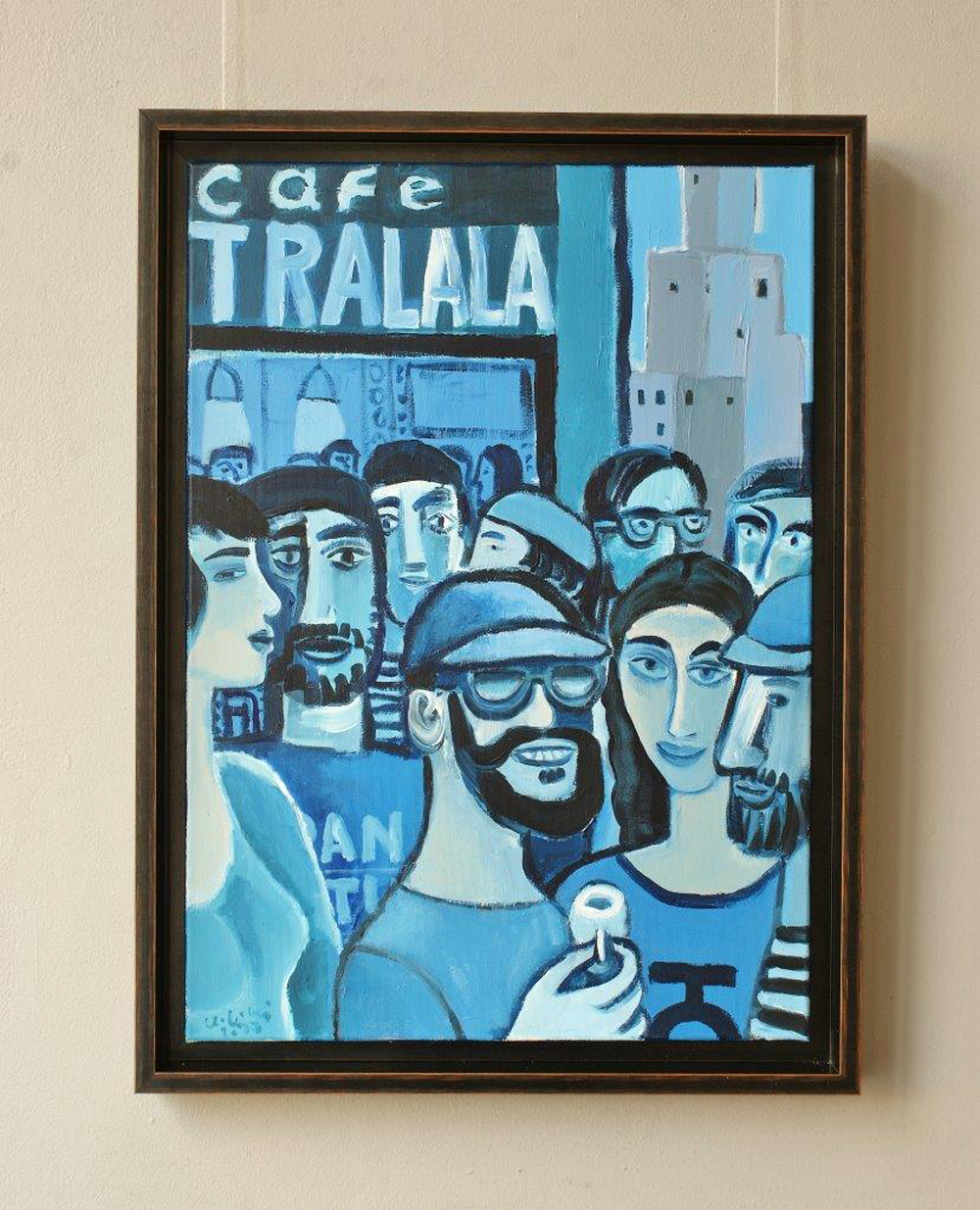 Krzysztof Kokoryn - Cafe Tralala (Oil on Canvas | Size: 58 x 78 cm | Price: 6500 PLN)