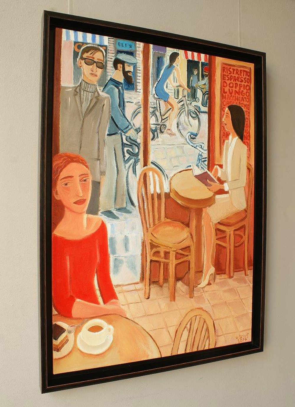 Krzysztof Kokoryn - Late meeting (Oil on Canvas | Size: 78 x 108 cm | Price: 7000 PLN)