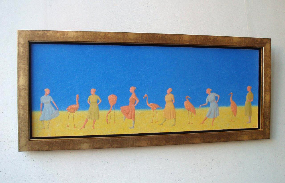 Mikołaj Kasprzyk - Birds (Oil on Canvas | Größe: 121 x 52 cm | Preis: 6500 PLN)