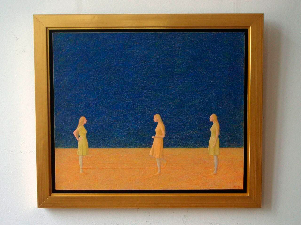 Mikołaj Kasprzyk - Play (Oil on Canvas | Wymiary: 72 x 62 cm | Cena: 4000 PLN)