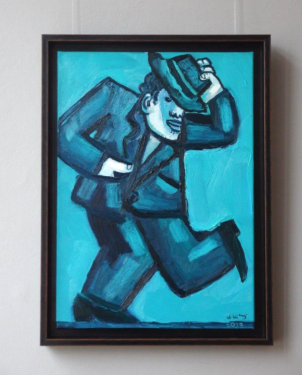 Krzysztof Kokoryn - Tom Waits dancing (Oil on Canvas | Größe: 58 x 78 cm | Preis: 5500 PLN)