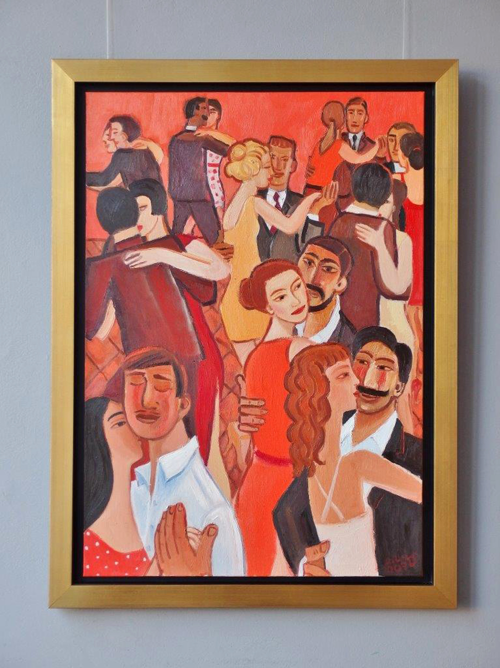 Krzysztof Kokoryn - Orange milonga (Oil on Canvas | Größe: 84 x 114 cm | Preis: 7000 PLN)