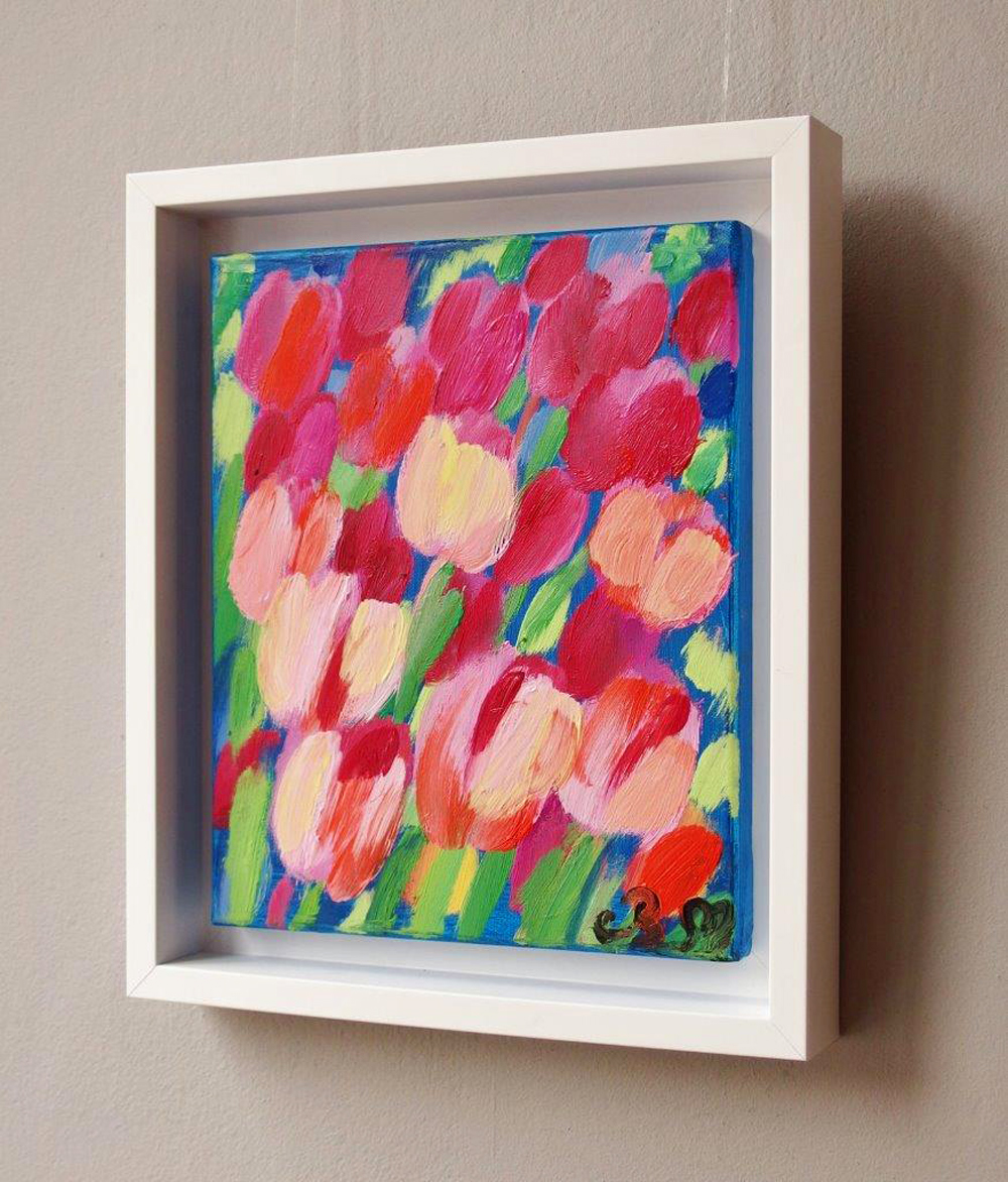 Beata Murawska - Little tulips field (Oil on Canvas | Größe: 35 x 41 cm | Preis: 2500 PLN)