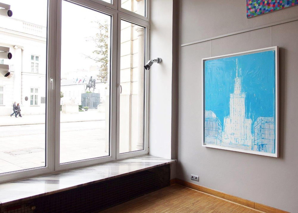 Jacek Łydżba - White palace (Oil on Canvas | Size: 108 x 128 cm | Price: 7000 PLN)