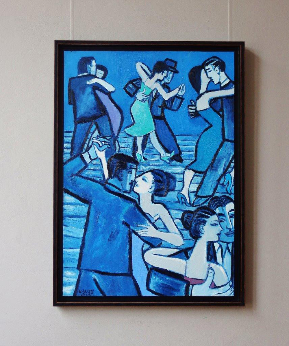 Krzysztof Kokoryn - Blue tango (Oil on Canvas | Size: 78 x 108 cm | Price: 7000 PLN)