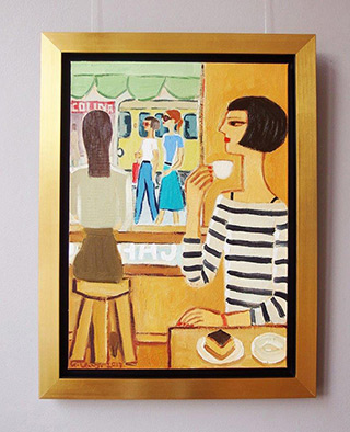 Krzysztof Kokoryn : View from cafe : Oil on Canvas