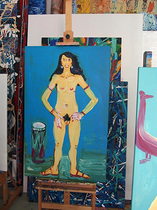 Edward Dwurnik : Nude : Oil on Canvas