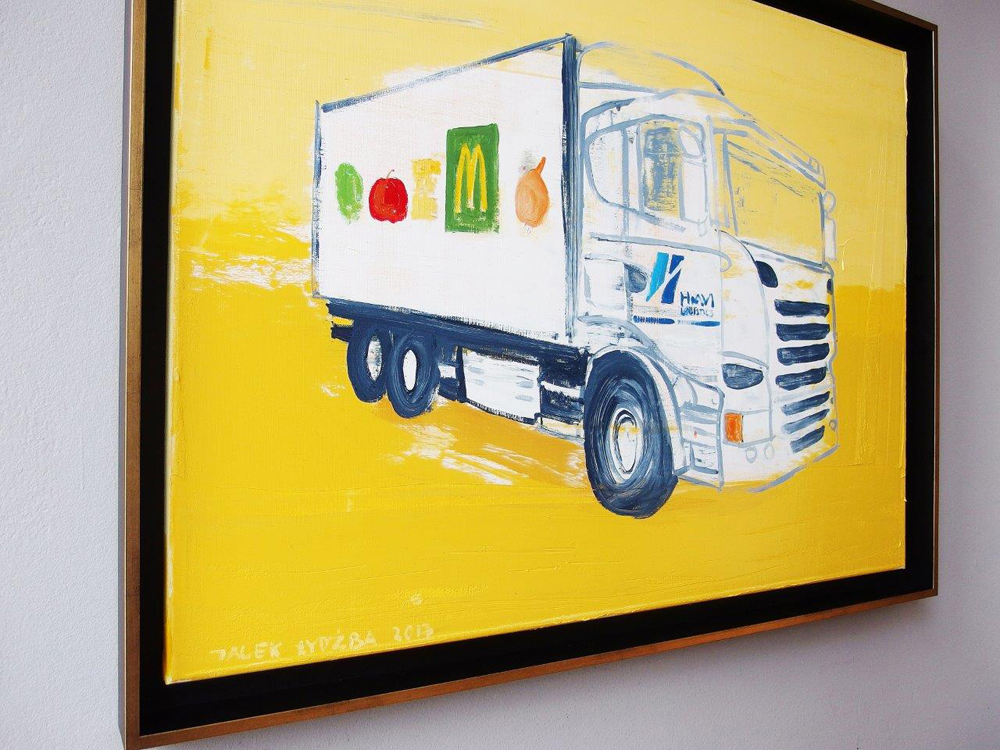 Jacek Łydżba - Truck (Oil on Canvas | Size: 86 x 66 cm | Price: 5200 PLN)