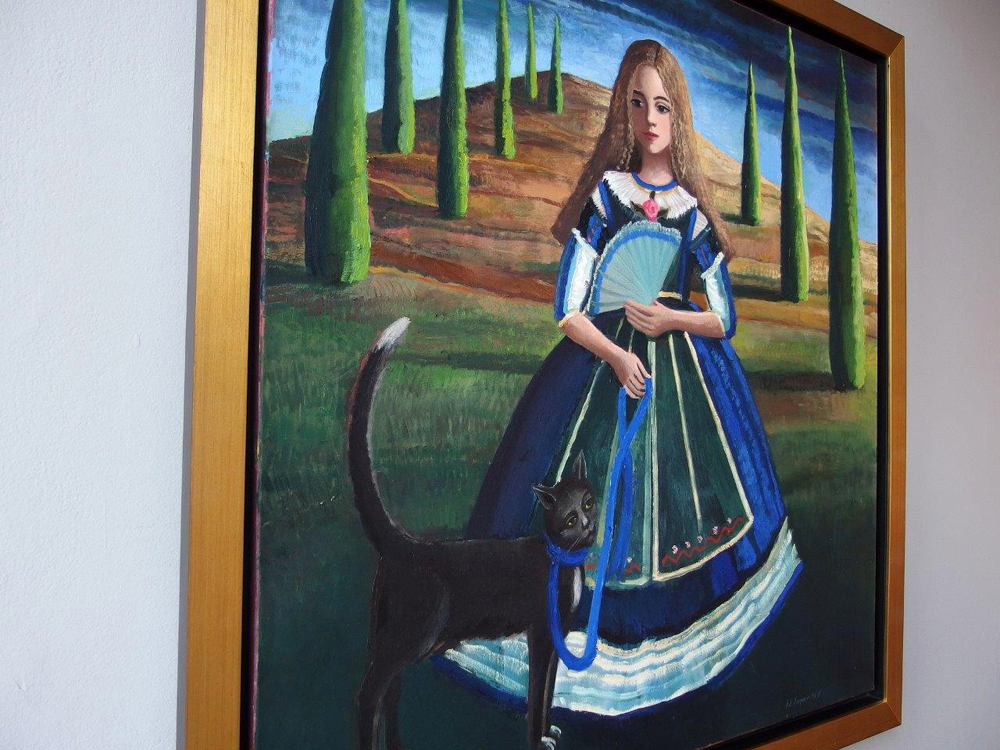 Katarzyna Karpowicz - Infanta (Oil on Canvas | Size: 113 x 113 cm | Price: 9000 PLN)