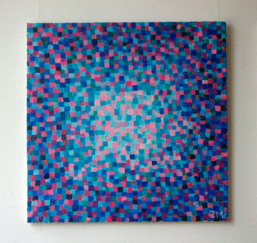 Zofia Matuszczyk-Cygańska - Blue (Oil on Canvas | Size: 100 x 100 cm | Price: 11000 PLN)