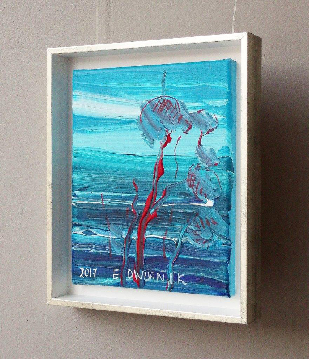 Edward Dwurnik - Pines by the sea No 2 (Oil on Canvas | Size: 30 x 36 cm | Price: 2000 PLN)