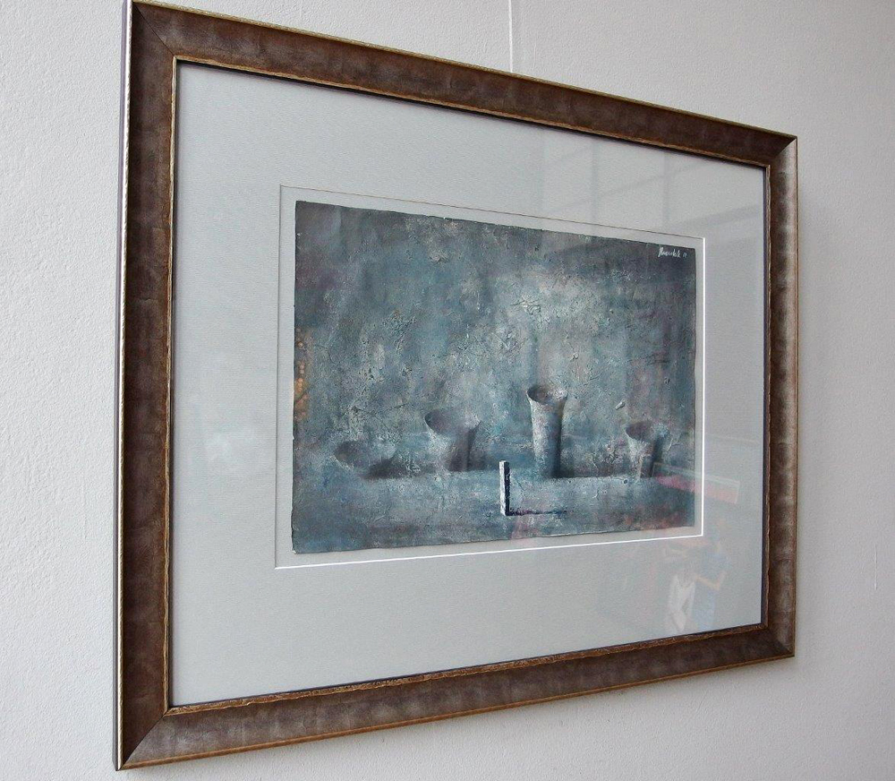Łukasz Huculak - Perfect gray (Tempera on paper | Size: 63 x 52 cm | Price: 3800 PLN)