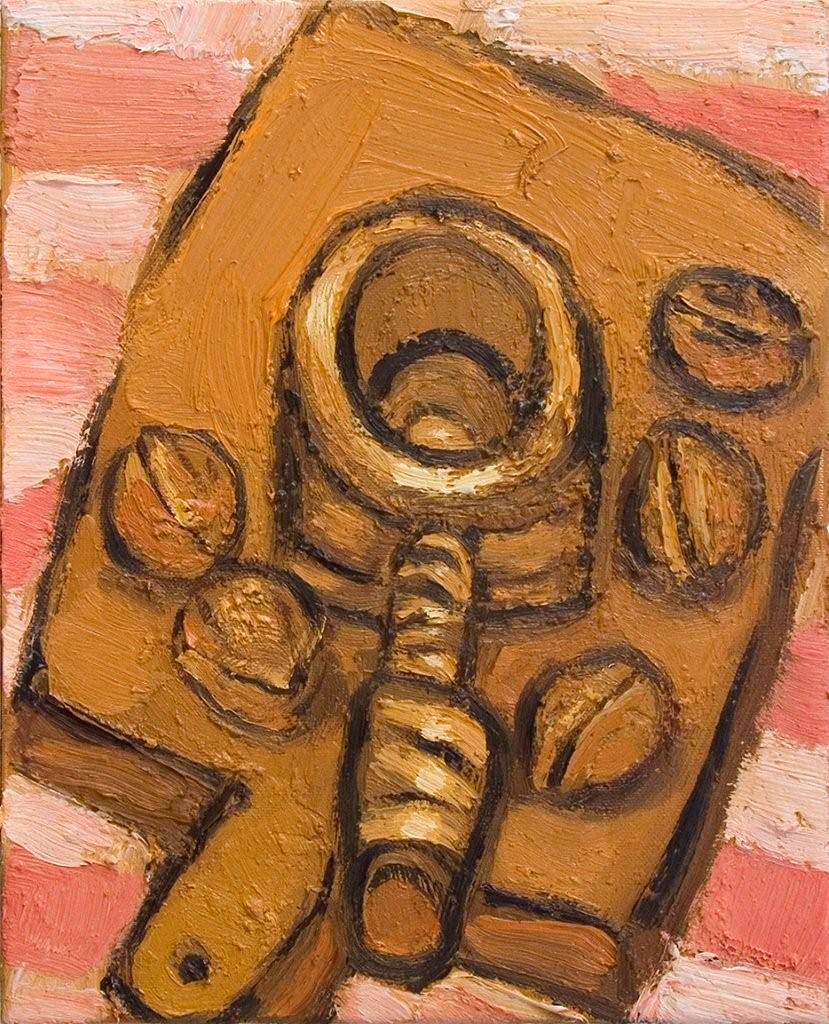 Krzysztof Kokoryn - Nuts (Oil on Canvas | Wymiary: 27 x 33 cm | Cena: 3000 PLN)