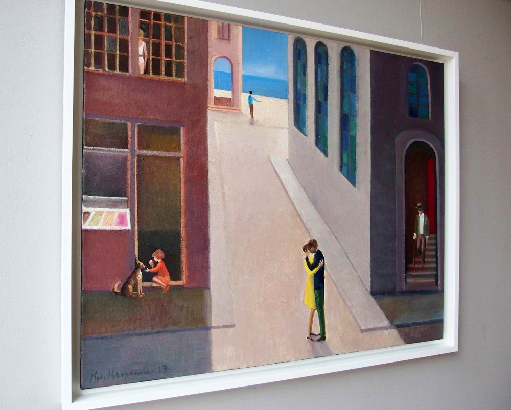Katarzyna Karpowicz - Seaside street (Oil on Canvas | Wymiary: 108 x 89 cm | Cena: 9500 PLN)