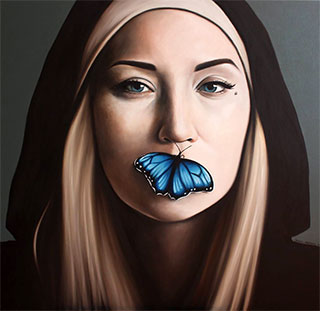 Katarzyna Kubiak : Butterfly : Oil on Canvas
