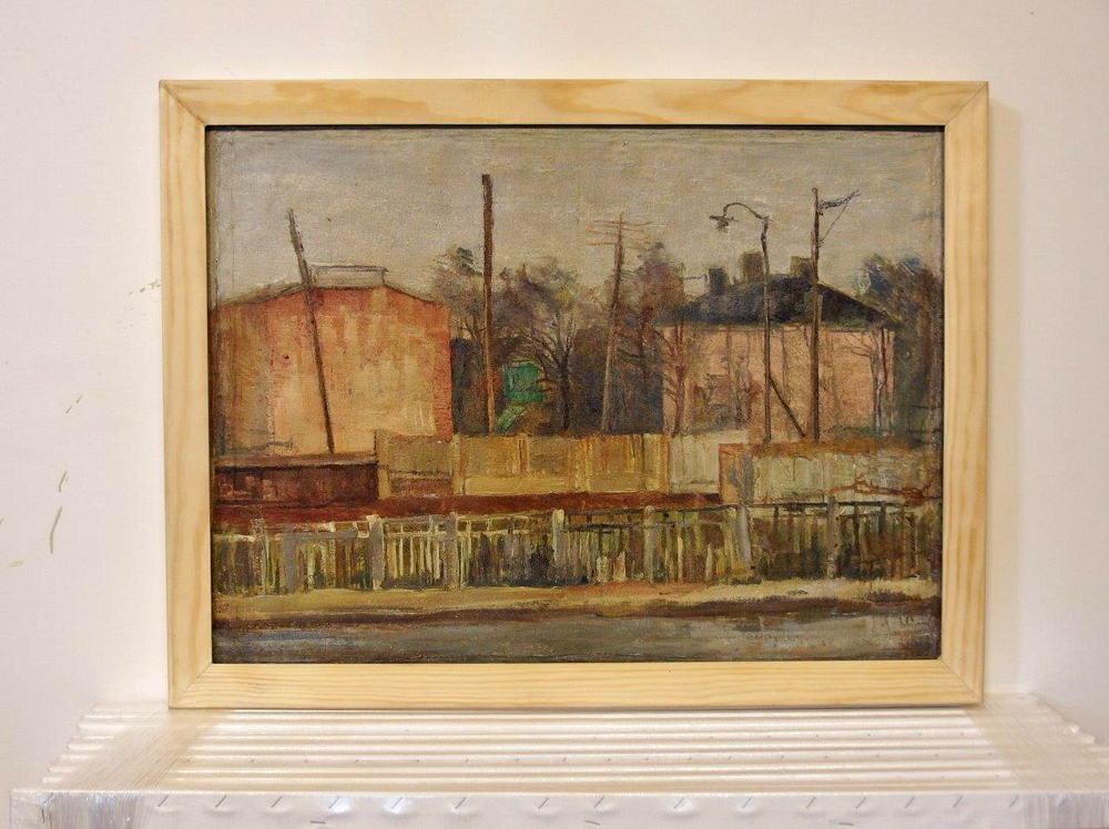 Edward Dwurnik - Miêdzylesie 1966 (Oil on Canvas | Size: 80 x 60 cm | Price: 60000 PLN)