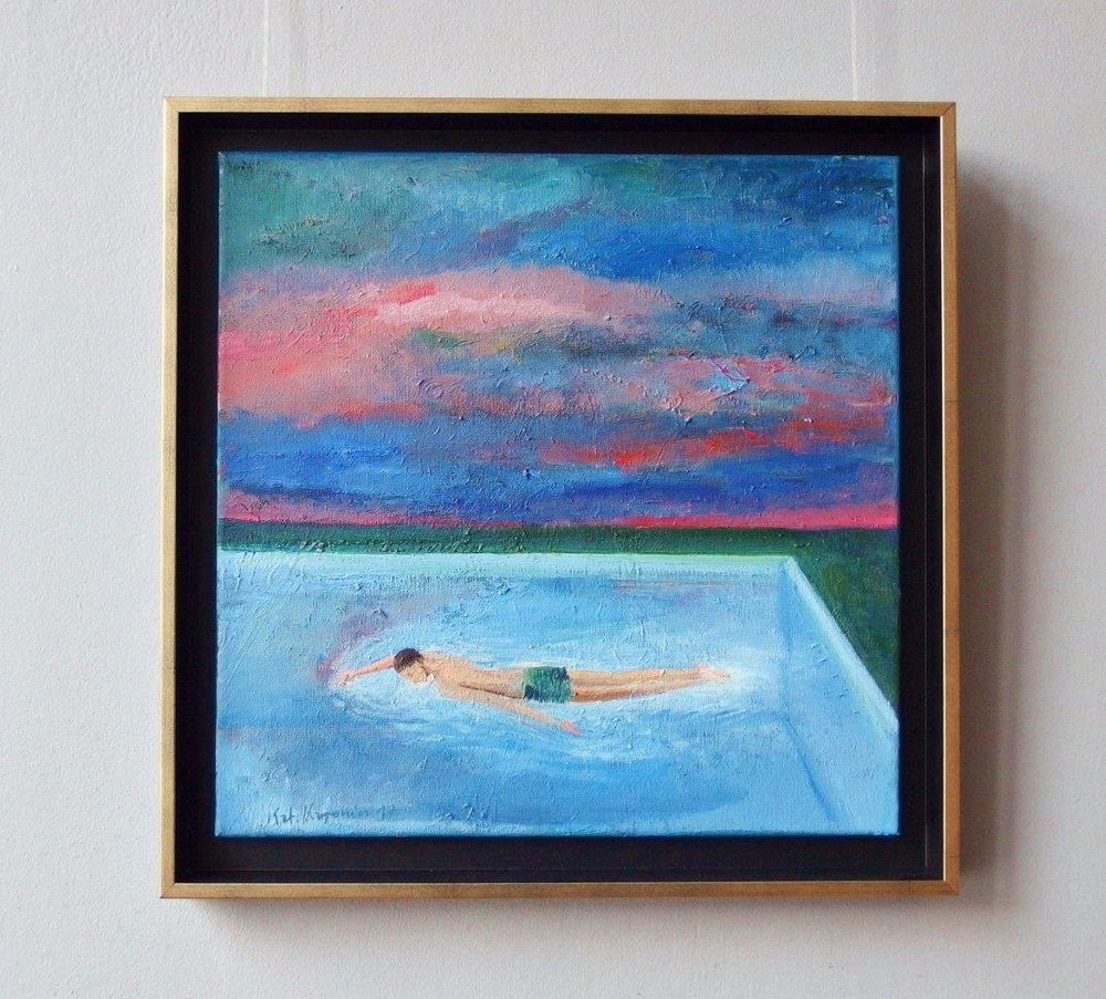 Katarzyna Karpowicz - Pool (Oil on Canvas | Size: 46 x 46 cm | Price: 4500 PLN)