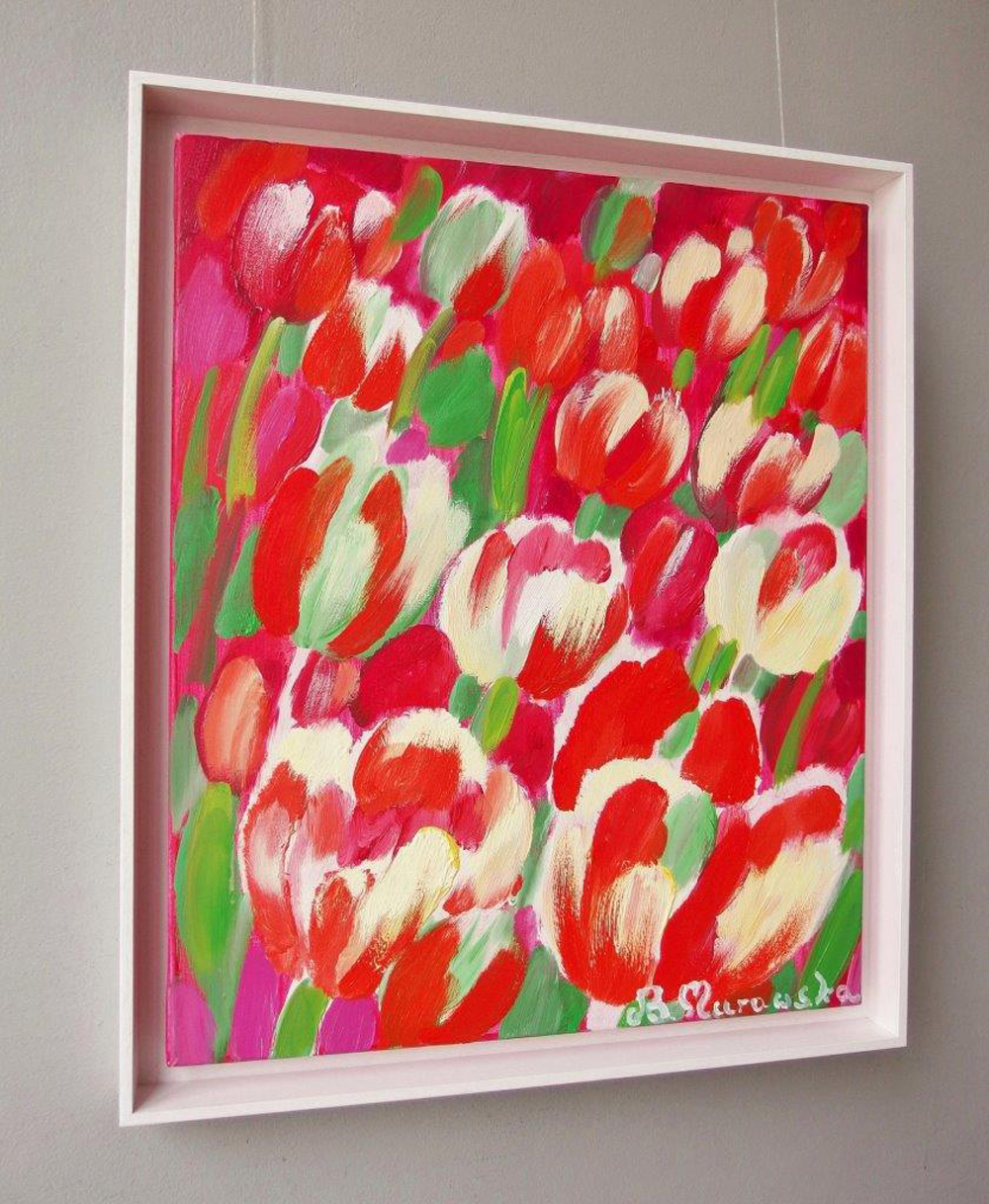 Beata Murawska - Virgin tulips (Oil on Canvas | Größe: 56 x 66 cm | Preis: 3800 PLN)