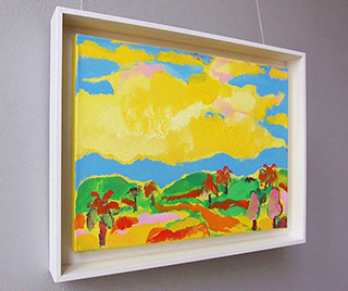 Beata Murawska : Yellow cloud : Oil on Canvas