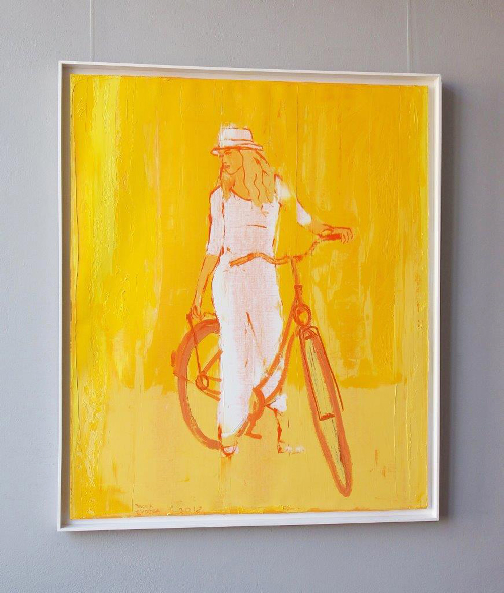 Jacek Łydżba - Bike (Oil on Canvas | Size: 106 x 126 cm | Price: 7000 PLN)