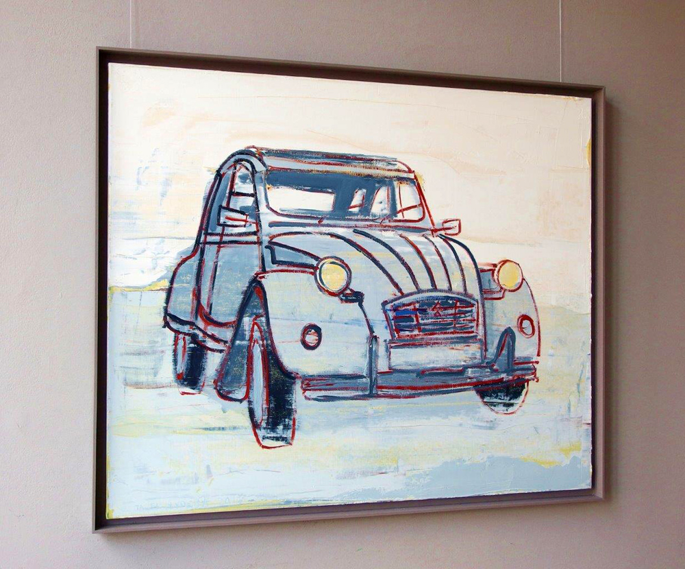 Jacek Łydżba - Citroën 2CV (Oil on Canvas | Size: 126 x 106 cm | Price: 7000 PLN)
