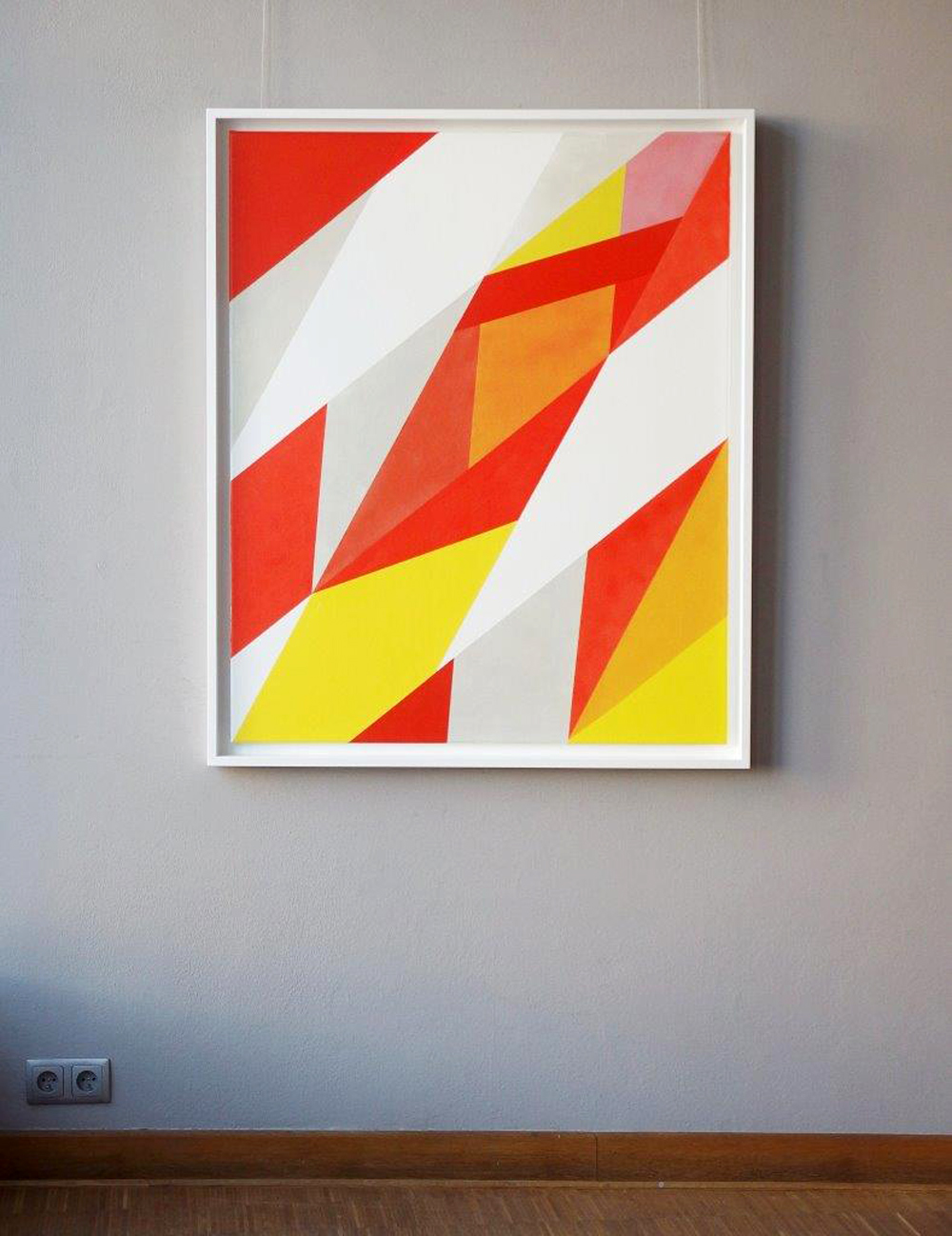 Joanna Stańko - Attempt to balance of yellow and orange (Oil on Canvas | Size: 98 x 118 cm | Price: 6500 PLN)