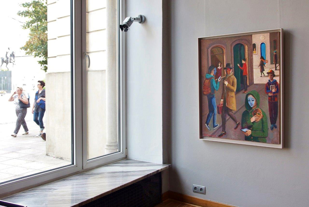 Katarzyna Karpowicz - Theater of reality (Oil on Canvas | Size: 86 x 106 cm | Price: 9000 PLN)