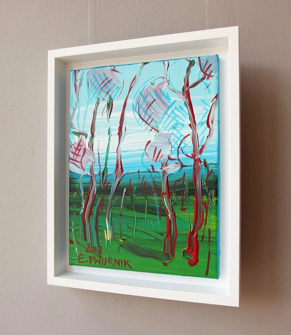 Edward Dwurnik - Landscape with pines No 1 (Oil on Canvas | Wymiary: 38 x 48 cm | Cena: 4000 PLN)