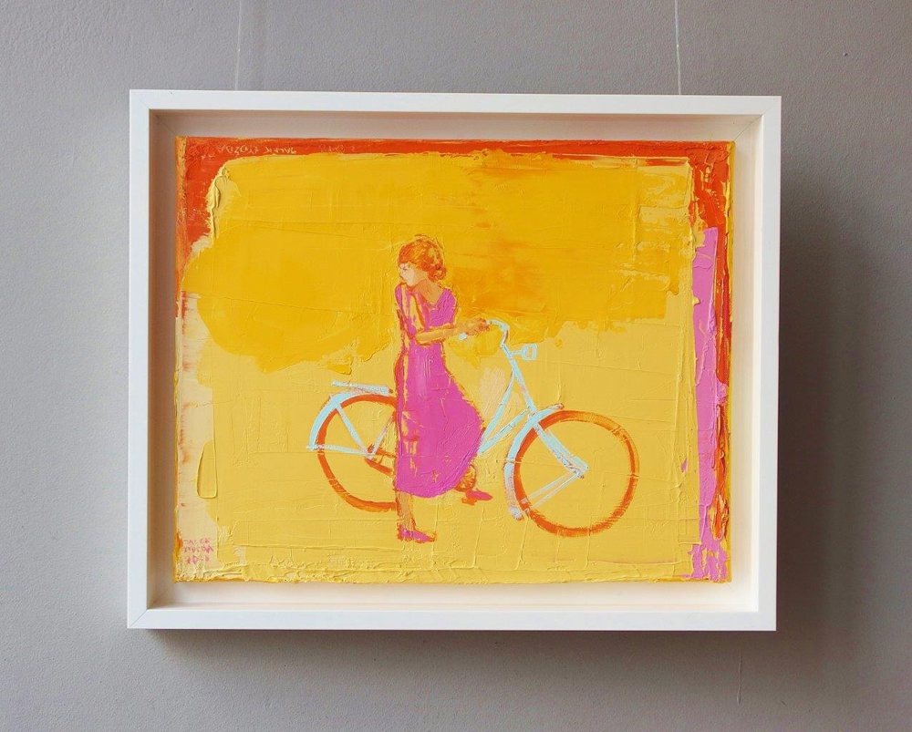 Jacek Łydżba - Cyclist No 2 (Oil on Canvas | Size: 58 x 48 cm | Price: 3400 PLN)