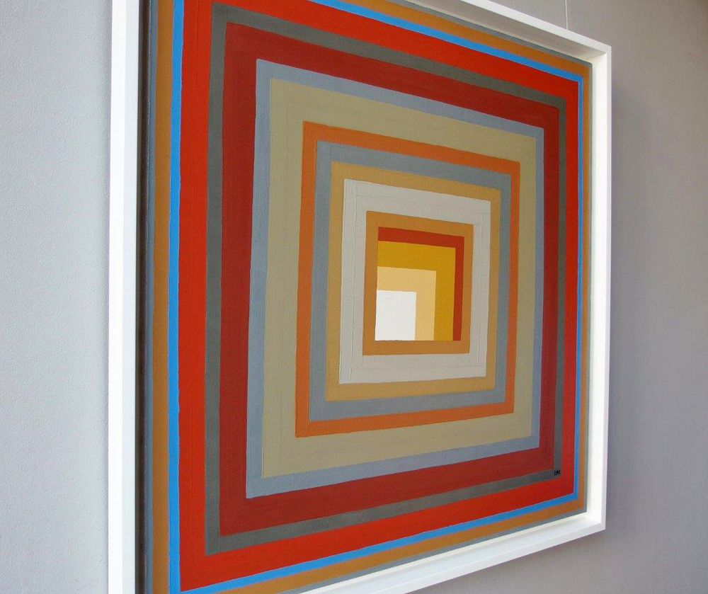 Łukasz Majcherowicz - Window space (Acrylic on Canvas | Size: 98 x 98 cm | Price: 8000 PLN)