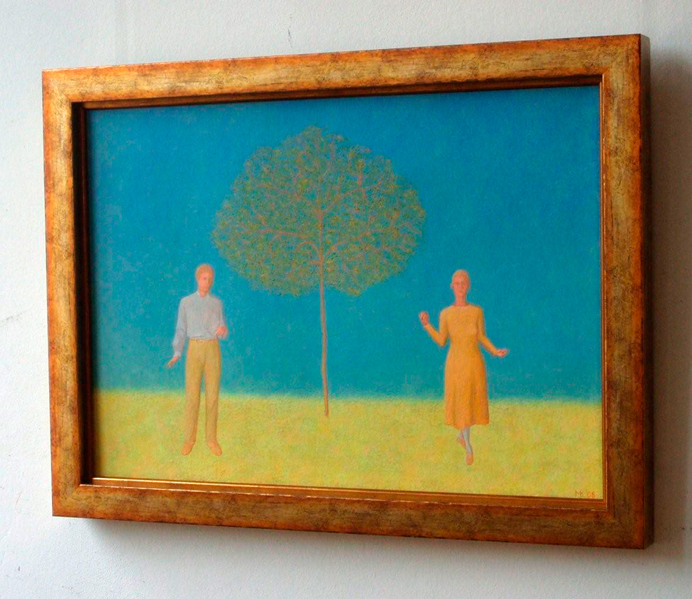 Mikołaj Kasprzyk - Adam & Eve (Oil on Canvas | Wymiary: 62 x 46 cm | Cena: 3600 PLN)