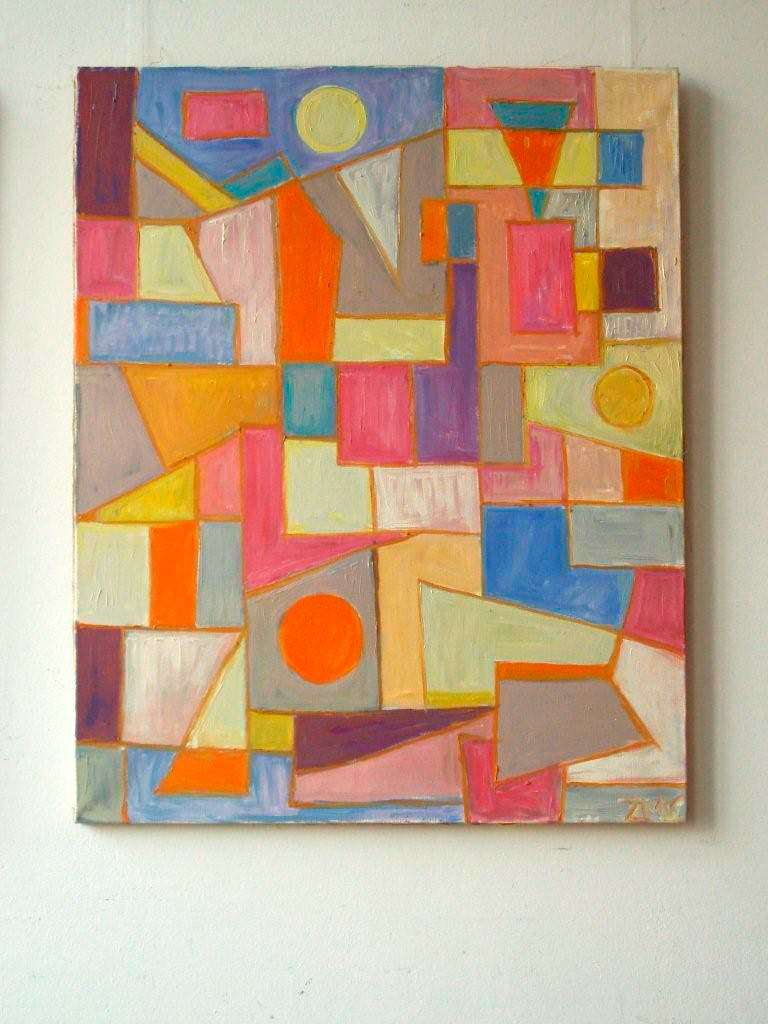Zofia Matuszczyk-Cygańska - Abstract composition (Oil on Canvas | Wymiary: 65 x 81 cm | Cena: 7000 PLN)