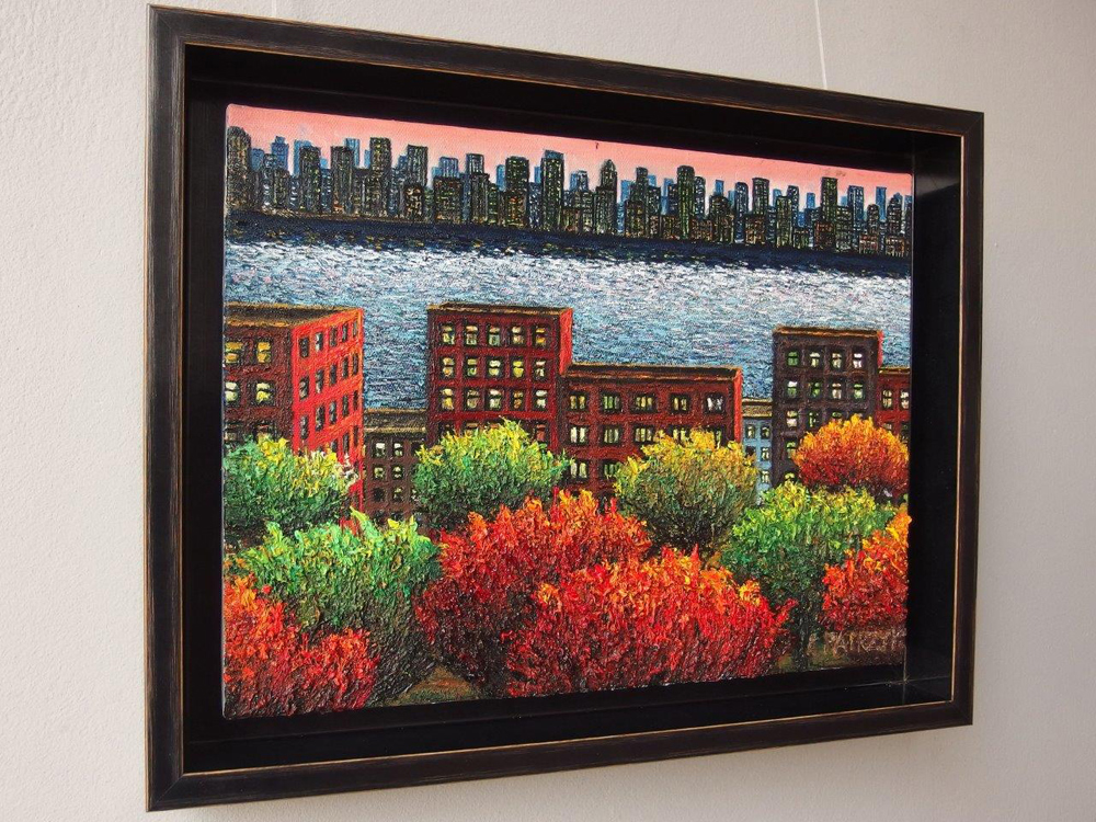 Adam Patrzyk - Above the park and river (Oil on Canvas | Size: 48 x 38 cm | Price: 8500 PLN)